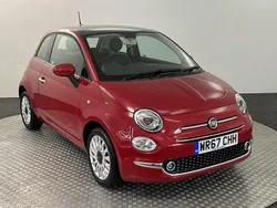 Red Used 2017 Fiat 500 Lounge Hatchback | £7,095 (Fair price)