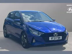 Intense blue Used 2021 Hyundai i20 SE Hatchback | £11,321 (Fair price)