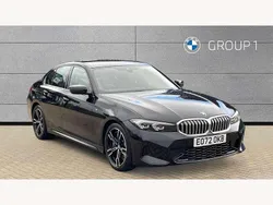 Black sapphire metallic paint Used 2023 BMW 330 M Sport Sedan | £32,303 (A bit pricey)