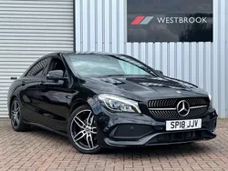 Black Used 2018 Mercedes CLA200 AMG line Sedan | £10,550 (Fair price)