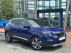 Blue metallic Used 2019 Peugeot 3008 GT-line SUV | £13,799 (Fair price)