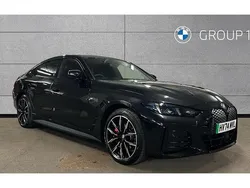 Black sapphire metallic paint Used 2025 BMW i4 M Sport Sedan | £41,490 (Fair price)