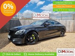 Black Used 2016 Mercedes C220 AMG line Coupe | £12,840 (Fair price)