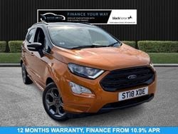 Orange Used 2018 Ford Ecosport ST-Line SUV | £11,595 (Fair price)