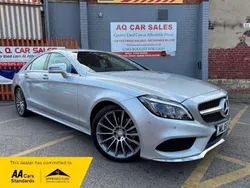Silver Used 2016 Mercedes CLS220 AMG Line Premium Coupe | £15,490 (Fair price)