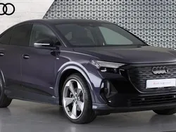 Mauve/purple Used 2024 Audi Q4 e-tron Black Edition SUV | £37,944 (Fair price)