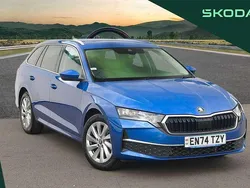 Race blue metallic Used 2025 Skoda Octavia SE L Estate | £28,995