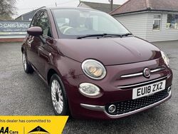 Red Used 2018 Fiat 500 Lounge Hatchback | £7,990 (Fair price)