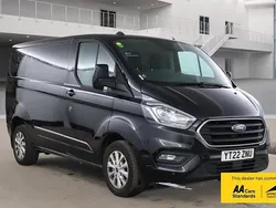 Black Used 2022 Ford Transit Custom Limited Van | £16,995 (Fair price)