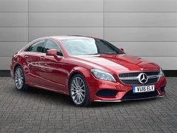 Red Used 2016 Mercedes CLS350 AMG Line Premium Coupe | £17,795 (Good price)