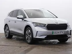Brilliant silver metallic New 2024 Skoda Enyaq iV SUV | £29,400 (Super price)