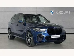 Blue Used 2022 BMW X5 M Sport SUV | £46,990 (Expensive)