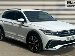 White Used 2021 VW Tiguan R-line SUV | £23,681 (Fair price)