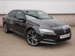 Black Used 2024 Skoda Superb SportlinePlus Hatchback | £25,890 (Fair price)