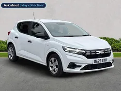 White Used 2023 Dacia Sandero Essentiel Hatchback | £10,479 (Fair price)