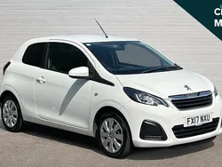 White Used 2017 Peugeot 108 Active Hatchback | £6,036 (Fair price)