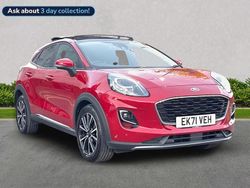 Red Used 2021 Ford Puma Titanium Hatchback | £15,595