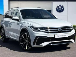 White Used 2024 VW Tiguan R-line Edition SUV | £32,775 (Fair price)