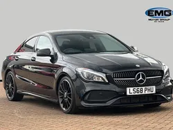 Black Used 2018 Mercedes CLA220 AMG line Sedan | £14,495 (Fair price)