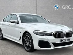 White Used 2022 BMW 530e M Sport Sedan | £25,975 (Fair price)