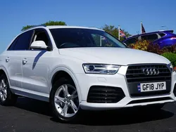 White Used 2018 Audi Q3 Sport SUV | £16,595 (Fair price)