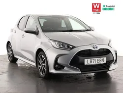 Silver Used 2021 Toyota Yaris Hybrid Design Hatchback | £16,599 (Fair price)