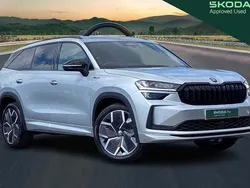 Brilliant silver metallic Used 2025 Skoda Kodiaq SportLine SUV | £38,020 (Expensive)