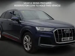 Navarra blue Used 2022 Audi Q7 S-Line SUV | £37,400 (Good price)
