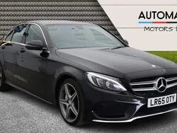 Black Used 2015 Mercedes C220 AMG line Sedan | £9,390 (Fair price)