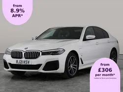 White Used 2021 BMW 530e M Sport Sedan | £19,655 (Fair price)