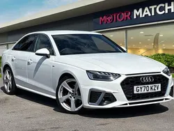 White Used 2020 Audi A4 S-Line Sedan | £19,999 (Good price)