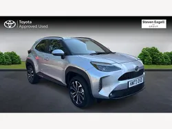 Silver Used 2023 Toyota Yaris Hybrid Design Hatchback | £22,080 (Expensive)