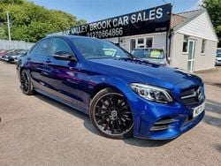 Blue Used 2021 Mercedes C300 AMG line Sedan | £17,495 (Good price)