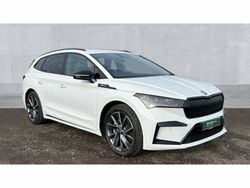 White Used 2024 Skoda Enyaq iV SportlinePlus SUV | £29,290 (Fair price)