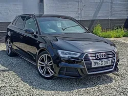Black Used 2016 Audi A3 Sportback S-Line Hatchback | £8,665 (Fair price)