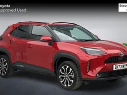 Red Used 2023 Toyota Yaris Hybrid Design Hatchback | £21,787 (Expensive)