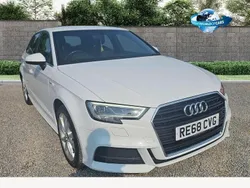 White Used 2018 Audi A3 Sportback S-Line Hatchback | £15,000 (Fair price)