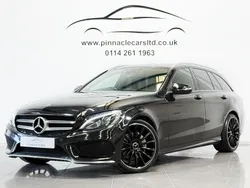 Black Used 2017 Mercedes C220 AMG line Estate | £14,450 (Fair price)
