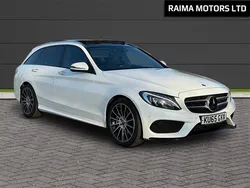 White Used 2015 Mercedes C250 AMG line Estate | £10,000 (Fair price)