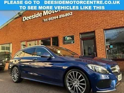 Blue Used 2016 Mercedes C250 AMG line Estate | £17,498 (Expensive)