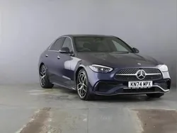 Blue Used 2024 Mercedes C300e AMG Line Premium Plus Sedan | £41,700 (Expensive)