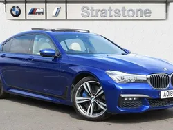 Blue Used 2018 BMW 740L M Sport Sedan | £24,333 (Fair price)