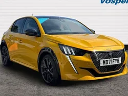 Yellow Used 2022 Peugeot 208 Premium Hatchback | £17,495 (Fair price)
