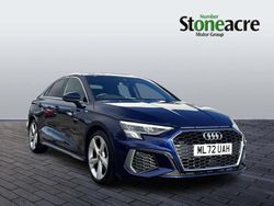 Blue Used 2022 Audi A3 S-Line Sedan | £18,500 (Good price)