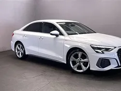White Used 2022 Audi A3 S-Line Sedan | £22,999 (Fair price)