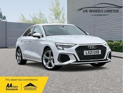 White Used 2021 Audi A3 S-Line Sedan | £19,990 (Fair price)