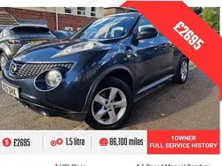 Blue Used 2012 Nissan Juke Visia SUV | £2,695 (Good price)