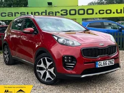 Red Used 2016 Kia Sportage GT-Line SUV | £8,350 (Fair price)