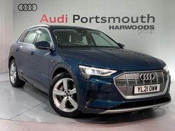 Blue Used 2021 Audi e-tron Advanced SUV | £18,590 (Fair price)