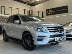 Silver Used 2015 Mercedes ML350 AMG line SUV | £14,995 (Fair price)